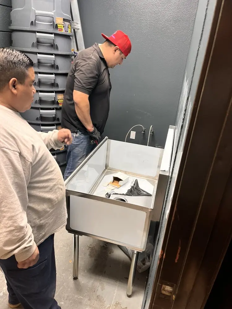 Commercial plumbing and sink installation in Lula